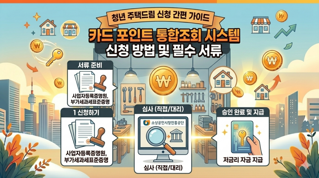 카드 포인트 통합조회 신청 절차 및 필수 서류 안내 이미지
