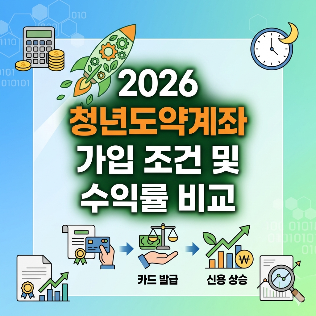 청년도약계좌 가입 조건 및 일반 적금 수익률 비교 가이드